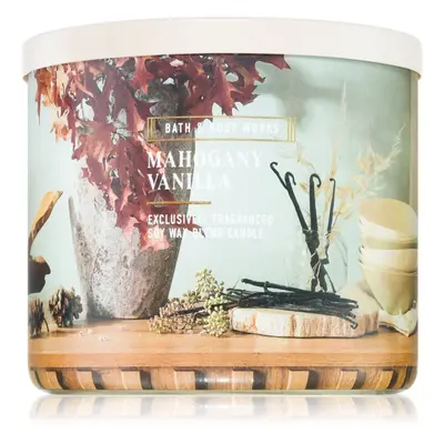 Bath & Body Works Mahogany Vanilla illatgyertya 411 g