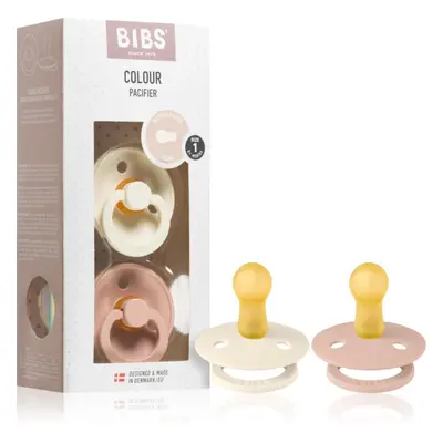 BIBS Colour Natural Rubber Size 1: 0+ months cumi Ivory / Blush 2 db