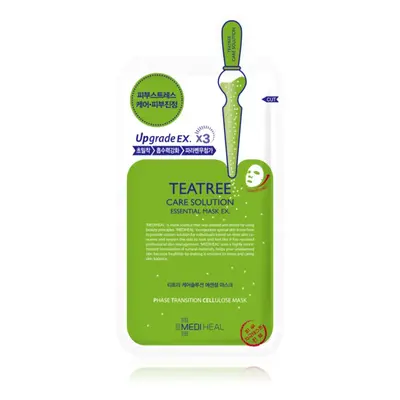 MEDIHEAL Essential Mask Teatree nyugtató hatású gézmaszk zsíros és problémás bőrre 24 ml