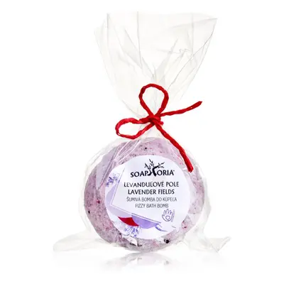 Soaphoria Lavender Fields Fizzy Bath Bomb fürdőbomba regeneráló hatással 85 g