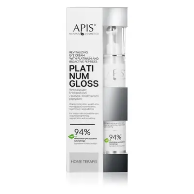 Apis Natural Cosmetics Platinum Gloss revitalizáló szemkrém a duzzanatokra és a sötét karikákra 