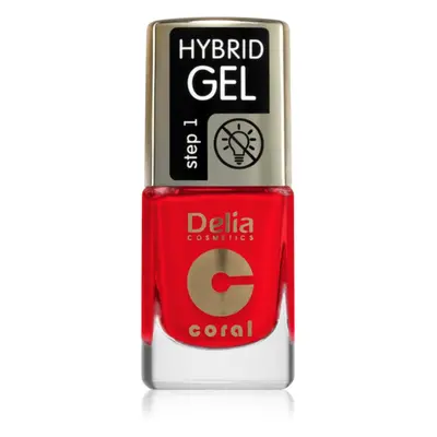 Delia Cosmetics Coral Hybrid Gel géles körömlakk UV/LED lámpa használata nélkül árnyalat 125 11 