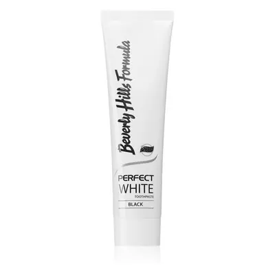 Beverly Hills Formula Perfect White Black fogfehérítő fogkrém faszénnel a friss leheletért íz Fr