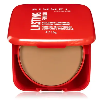 Rimmel Lasting Finish Buildable Coverage gyengéd kompakt púder árnyalat 010 Latte 7 g