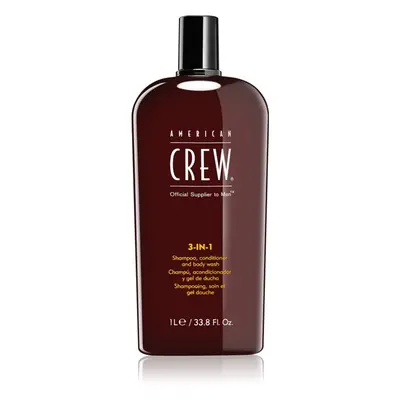 American Crew Hair & Body 3-IN-1 sampo, kondicionáló és tusfürdő 3 in 1 uraknak 1000 ml