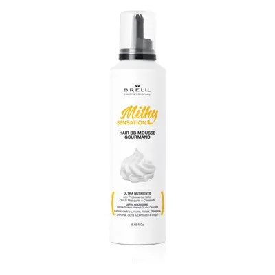 Brelil Professional Milky Sensation Hair BB Mousse hidratáló hab a rakoncátlan és töredezett haj