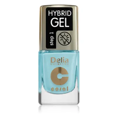 Delia Cosmetics Coral Nail Enamel Hybrid Gel géles körömlakk árnyalat 140 11 ml