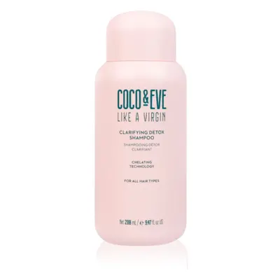 Coco & Eve Like A Virgin Clarifying Detox Shampoo mélyen tisztító sampon méregtelenítő hatással 