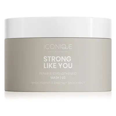 ICONIQUE Professional STRONG LIKE YOU Repair & Strengthening regeneráló maszk a károsult hajra 2