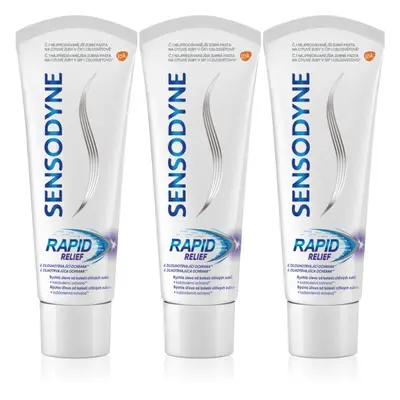 Sensodyne Rapid fluoridos fogkrém érzékeny fogakra 3x75 ml