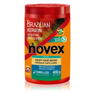 Novex Brazilian Keratin helyreállító hajpakolás töredezett, károsult hajra 400 g