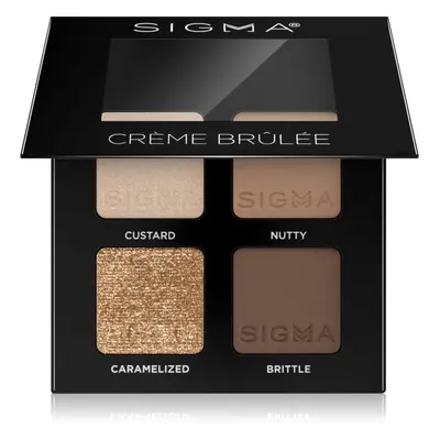 Sigma Beauty Quad szemhéjfesték paletta árnyalat Crème Brûlée 4 g