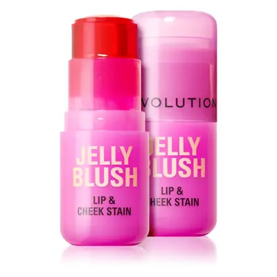 Makeup Revolution Jelly Blush pirosító stick az arcra és a szájra árnyalat Peach Orange 5.5 g