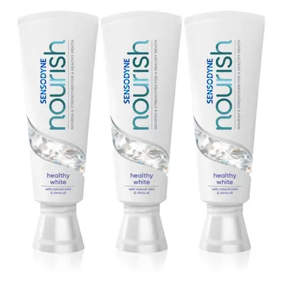 Sensodyne Nourish Healthy White bioaktív fogpaszta fluoriddal 3x75 ml