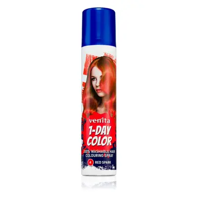 Venita 1-Day Color színező spray hajra árnyalat No. 4 - Red Spark 50 ml