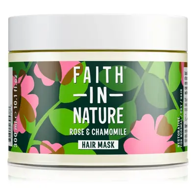 Faith In Nature Rose & Chamomile regeneráló maszk a károsult hajra 300 ml