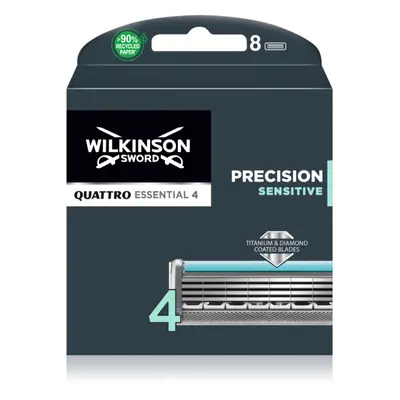 Wilkinson Sword Quattro Titanium Sensitive tartalék kefék 8 db