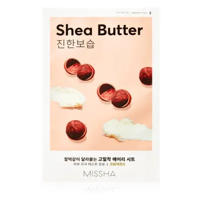 Missha Airy Fit Shea Butter mélyhidratáló és tápláló arcmaszk 19 g