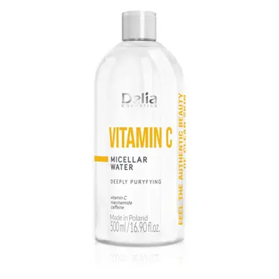 Delia Cosmetics Authentic Beauty Vitamin C tisztító micellás víz C vitamin 500 ml