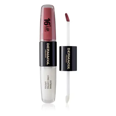 Dermacol 16H Lip Colour hosszan tartó rúzs és ajakfény árnyalat 12 Trouble Free 2x4 ml