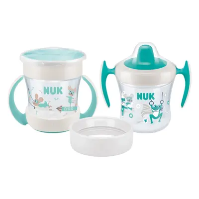 NUK Mini Cups Set Mint/Turquoise bögre 3 az 1-ben 6m+ Neutral 160 ml