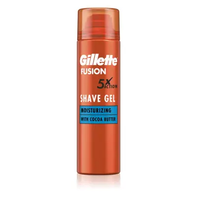 Gillette Fusion5 Cocoa Butter borotválkozási gél uraknak 200 ml