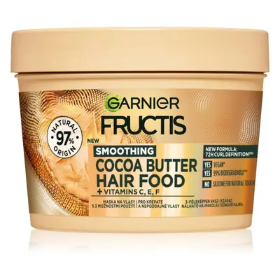 Garnier Fructis Cocoa Butter Hair Food tápláló hajmaszk kakaóvajjal 390 ml