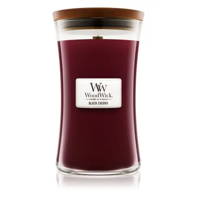 Woodwick Black Cherry illatgyertya fa kanóccal 609.5 g