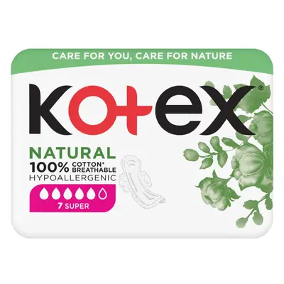 Kotex Natural Super egészségügyi betétek 7 db