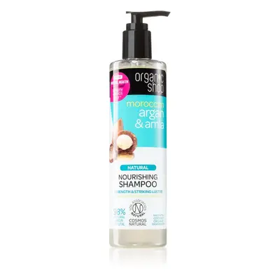 Organic Shop Natural Moroccan Argan & Amla tápláló sampon a sérült és festett hajra 280 ml