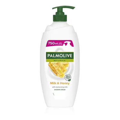 Palmolive Naturals Milk & Honey tusoló és fürdő krémes gél tejjel és mézzel pumpás 750 ml