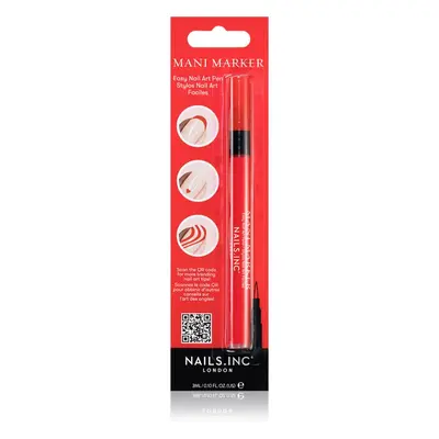 Nails Inc. Mani Marker díszítő körömlakk applikációs ceruza árnyalat Red 3 ml