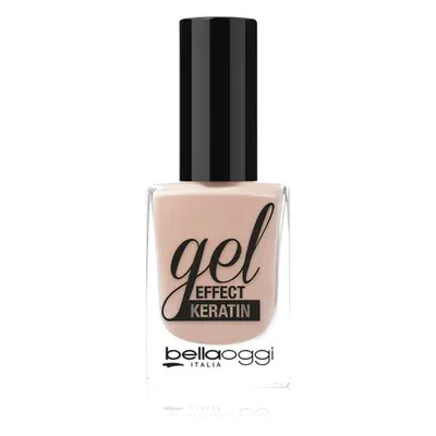 bellaoggi Gel Effect Keratin Nail Polish körömlakk árnyalat Nude Look 10 ml