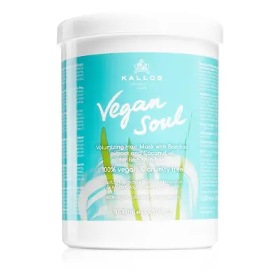 Kallos Vegan Soul Volumizing tápláló maszk a hajtérfogat növelésére 1000 ml