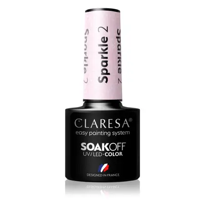 Claresa SoakOff UV/LED Color Sparkle géles körömlakk árnyalat 2 5 g