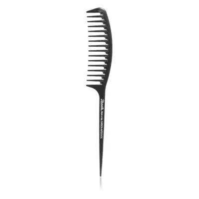 Janeke Carbon Fibre Fashion Comb with a long tail and wavy frame fésű 21,5 x 3 cm 1 db