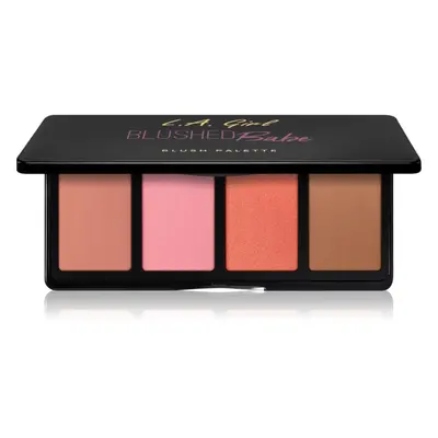 L.A. Girl Cosmetics Fanatic arcpirosító paletta árnyalat Blushed Babe 4x4 g