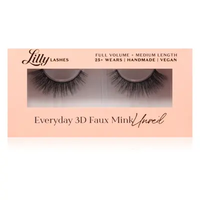 Lilly Lashes Everyday 3D Faux Mink műszempillák típus Unveil 1 pár