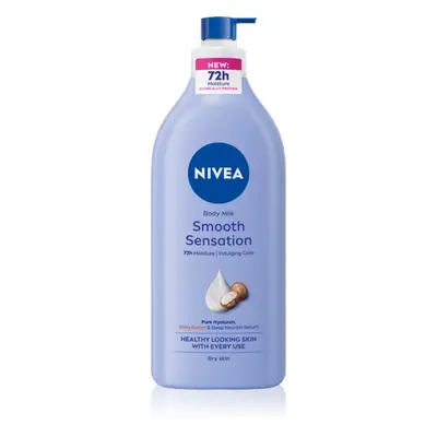 NIVEA Smooth Sensation hidratáló testápoló tej száraz bőrre 625 ml