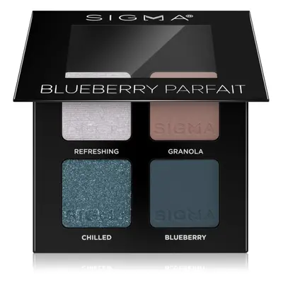 Sigma Beauty Quad szemhéjfesték paletta árnyalat Blueberry Parfait 4 g