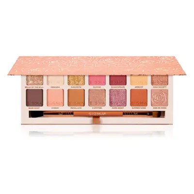 Sigma Beauty Cor-de-Rosa Eyeshadow Palette szemhéjfesték paletta ecsettel 16.24 g