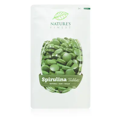 Natures Finest Spirulina 100%-os spirulina tablettákban 125 g