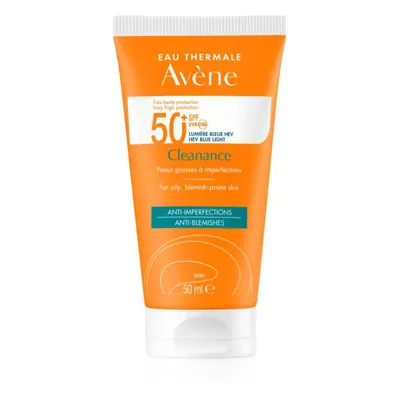 Avène Cleanance nap elleni védelem aknés bőrre SPF 50+ 50 ml