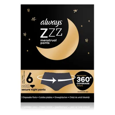 Always Secure Night Pants menstruációs női alsó 3 db