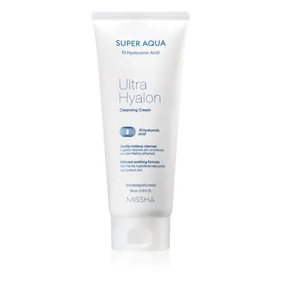 Missha Super Aqua 10 Hyaluronic Acid hidratáló tisztító krém 200 ml