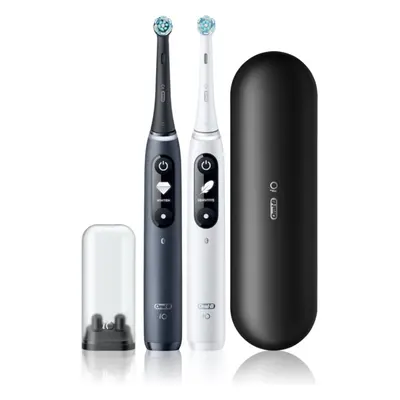 Oral B iO7 elektromos fogkefe tokkal DUO Black & White 2 db