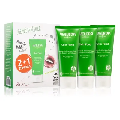 Weleda Skin Food univerzális tápláló krém gyógynövényekkel a nagyon száraz bőrre 3x75 ml