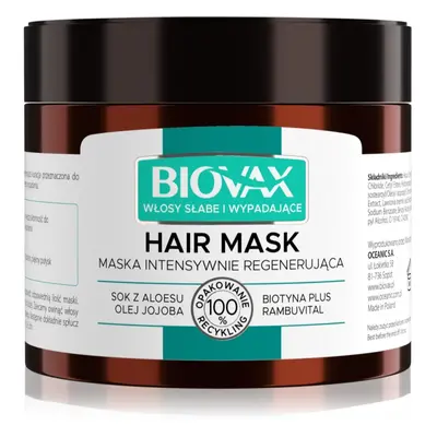 Biovax Falling Hair erősítő maszk hajhullás ellen 250 ml