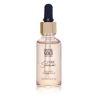 Dripping Gold Luxury Tanning Collagen Face Serum önbarnító szérum arcra kollagénnel 30 ml