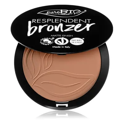 puroBIO Cosmetics Resplendent bronzosító matt hatással árnyalat 05 Warm Brown 9 g